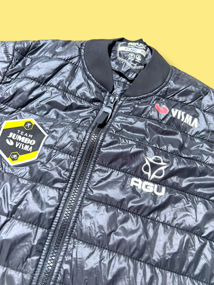 Puffer Jacket Insulated Thermal Casual  - Team   Rider Issued | Jumbo Visma  | Agu | Pro Cycling Kit