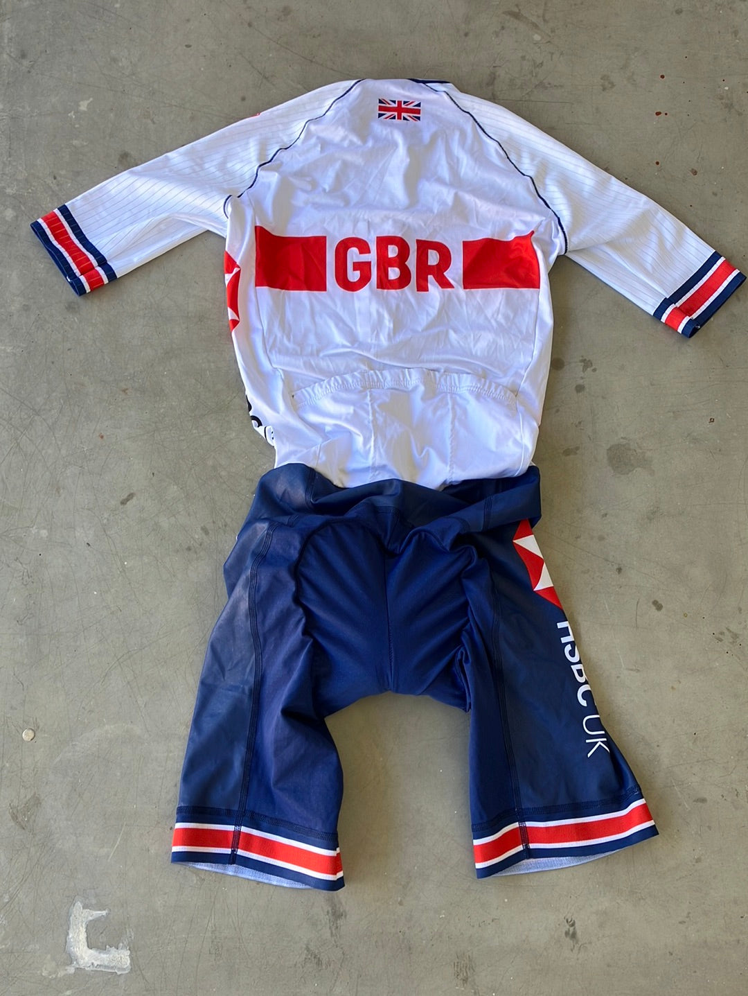 Combinaison Cycliste Homme Pro Kalas Great Britain Aero Speedsuit Grande Taille 5 Blanc