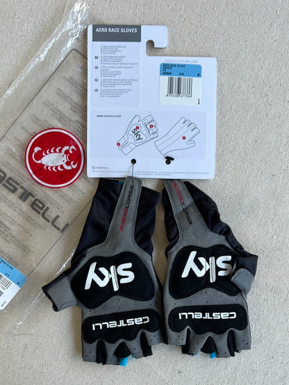 Aero Cycling Gloves Padded | Castelli | Team Sky | Pro Cycling Kit
