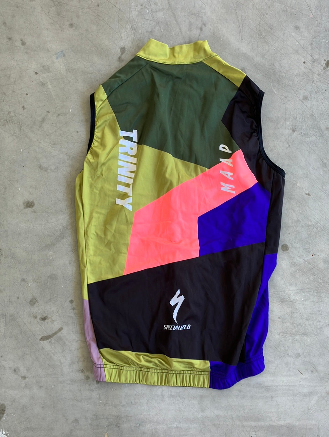 Trinity Specialized | Specialized Race Aero Vest / Gilet | S | Green | Pro-Issued Pro Team Kit
