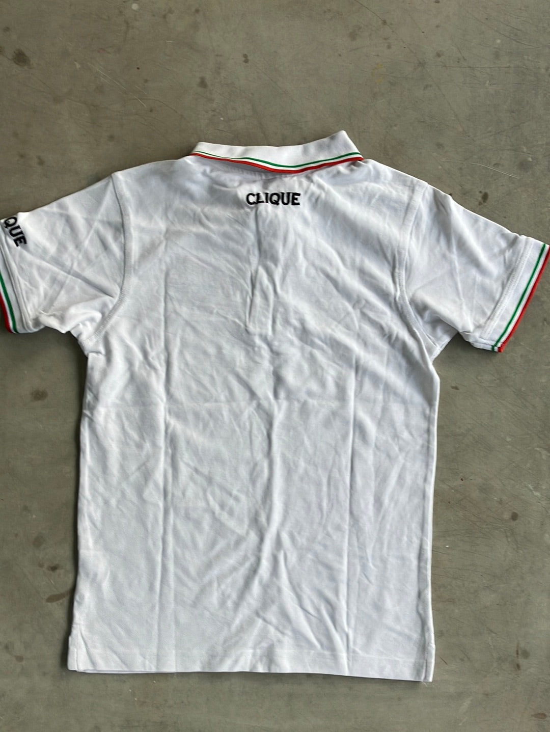 Bardiani | Clique Casual Short Sleeve Polo Shirt | White | XS | Pro-Issued Casual Kit