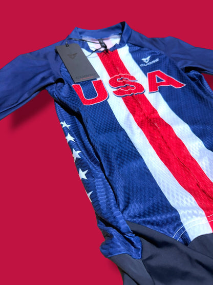 Aero Race Suit Aerosuit Pockets|USA Cycling|Cuore Pro Cycling Kit