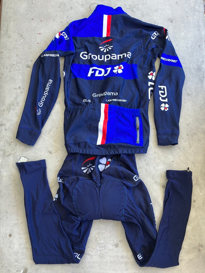 Long Sleeve Jersey & Bib Tights Winter Bundle | Ale | Groupama Française des Jeux FDJ | Pro Team Cycling Kit