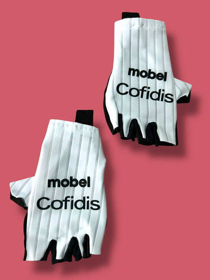 Padded Gloves Mitts Race Rider Issued| Mobel |  Cofidis| Pro Cycling Kit
