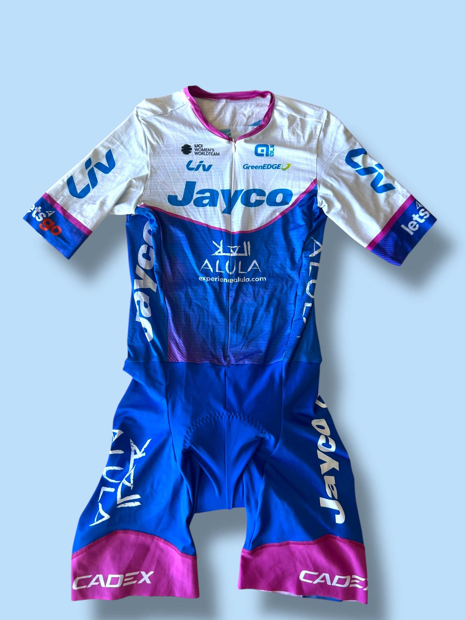 Aerosuit Road Racing Triathlon Roadsuit Womens| Ale |  Jayco Alula| Pro Cycling Kit
