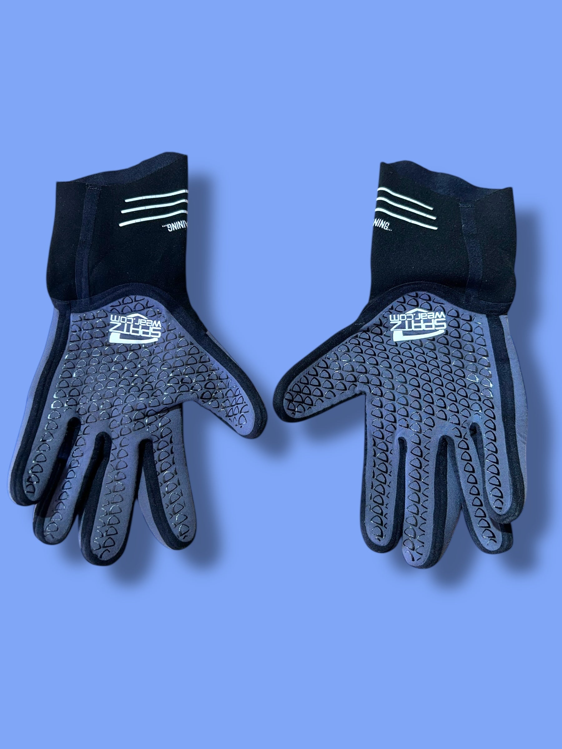 Neoprene Winter Rain Waterproof Gloves Rider Race Issued  | Alpecin Deceuninck Spatz| Pro Cycling Kit