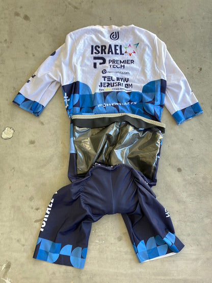 Aerosuit  - Lightweight Aerodynamic Cycling Summer Race Suit / Skinsuit | No Pinz | Israel Premier Tech IPT | Pro Cycling Kit
