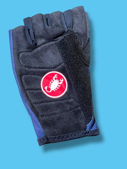 Aero Glove Race Short  Mitts Padded   | Castelli |  Soudal Quick-Step| Pro Cycling Kit