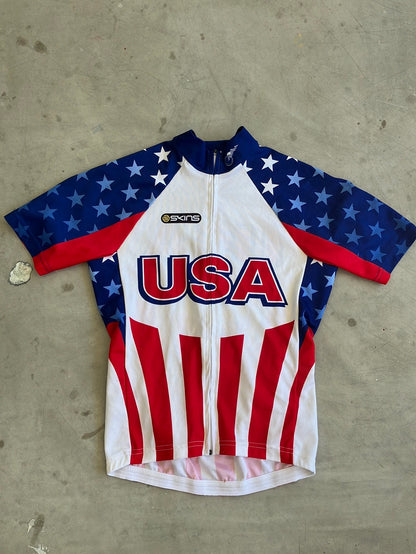 Short Sleeve Jersey | Skins | USA Men National Team | Pro-Issued Cycling Kit