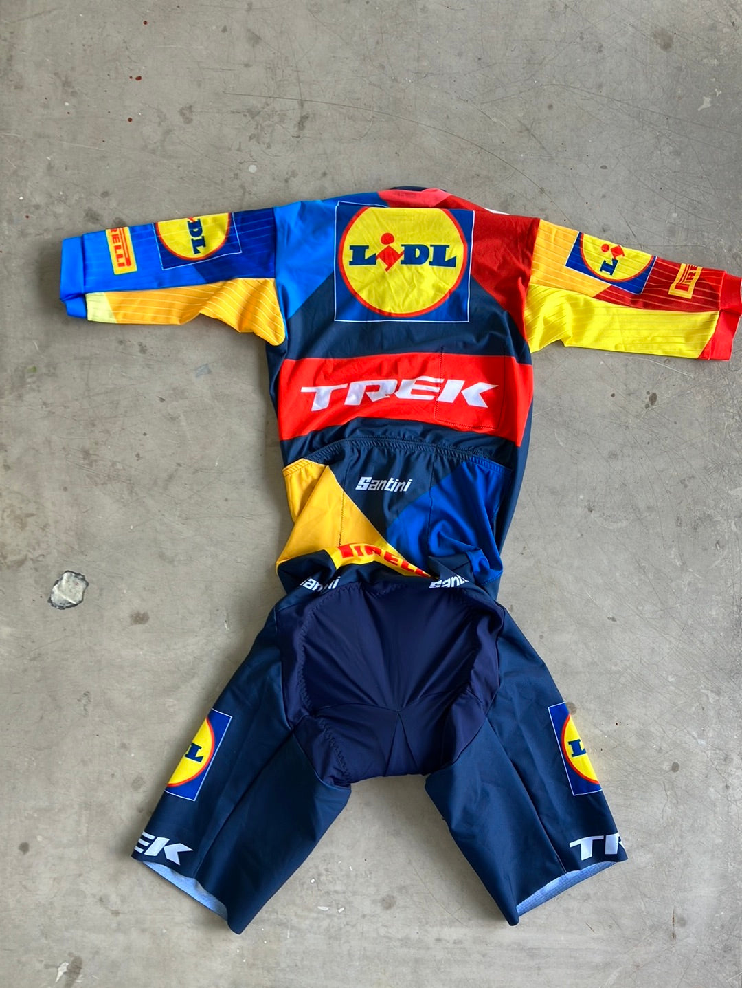 Short Sleeve Sprint Suit / Race Suit | Santini | Lidl Trek | Pro