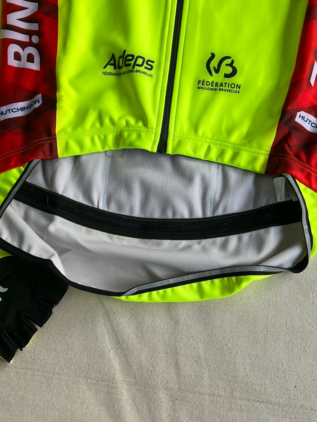 Long Sleeve Winter Jacket / Gabba & Gloves | Vermarc | Bingoal WB Pro Team | Pro Cycling Kit