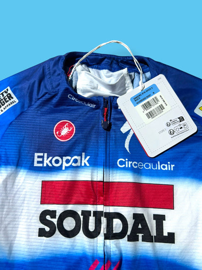 San Remo BTW Speed Suit Aerosuit Road Racing  Pro Rider Issued | Castelli |  Soudal Quick-Step Cycling Kit