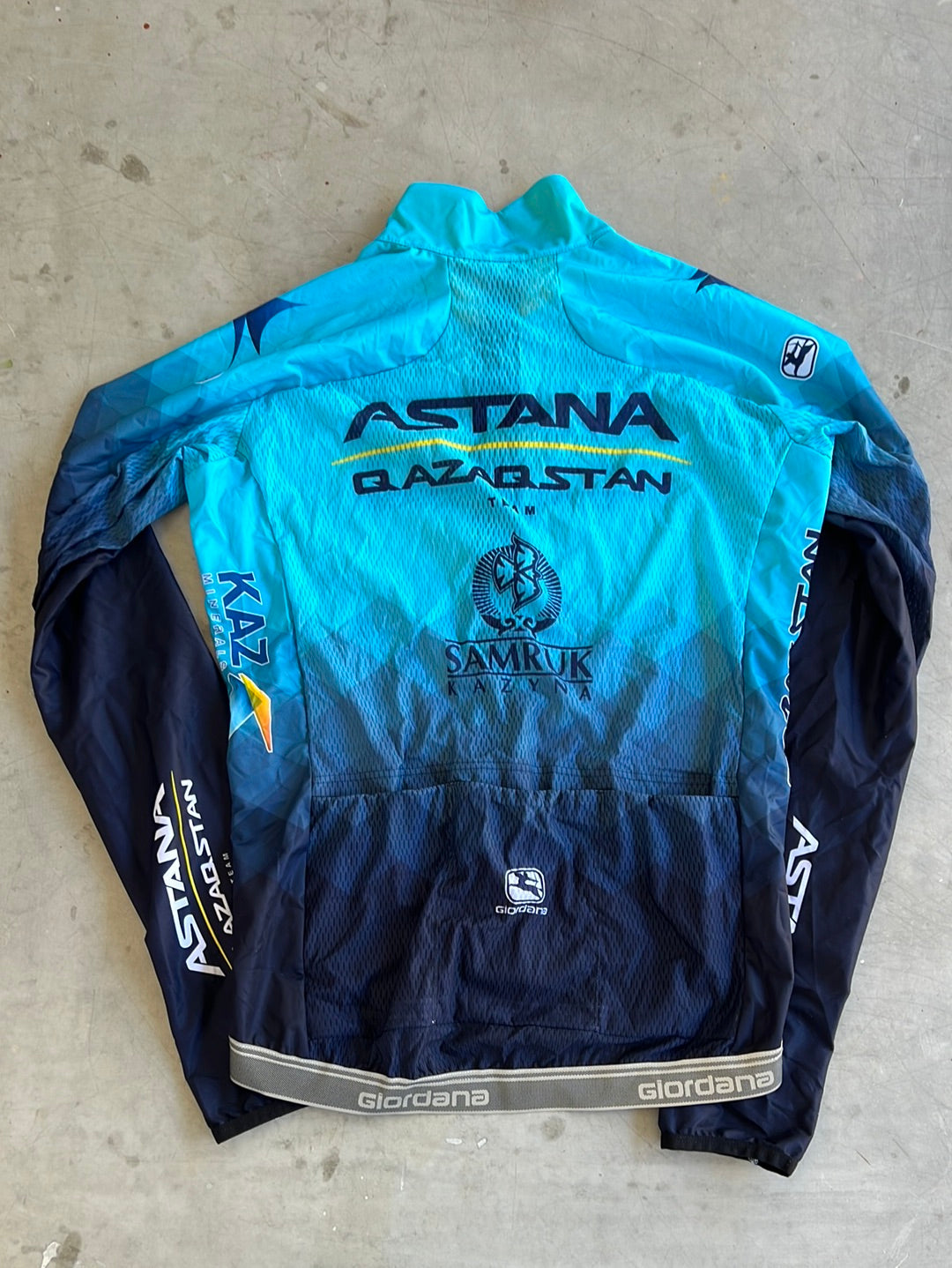 'FRC-Pro' Wind / Rain Jacket Long Sleeve | Giordana | Astana Qazaqstan | Pro-Issued Cycling Kit