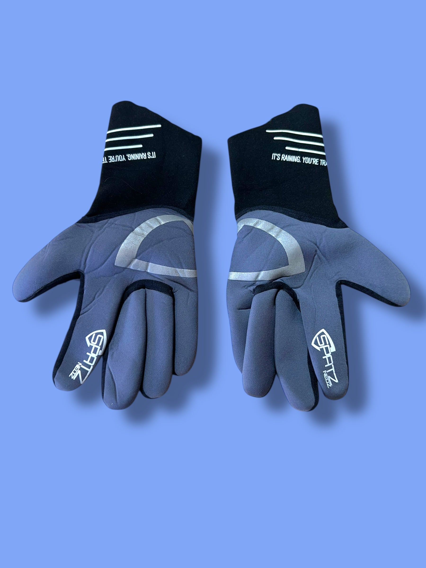 Neoprene Winter Rain Waterproof Gloves Rider Race Issued  | Alpecin Deceuninck Spatz| Pro Cycling Kit