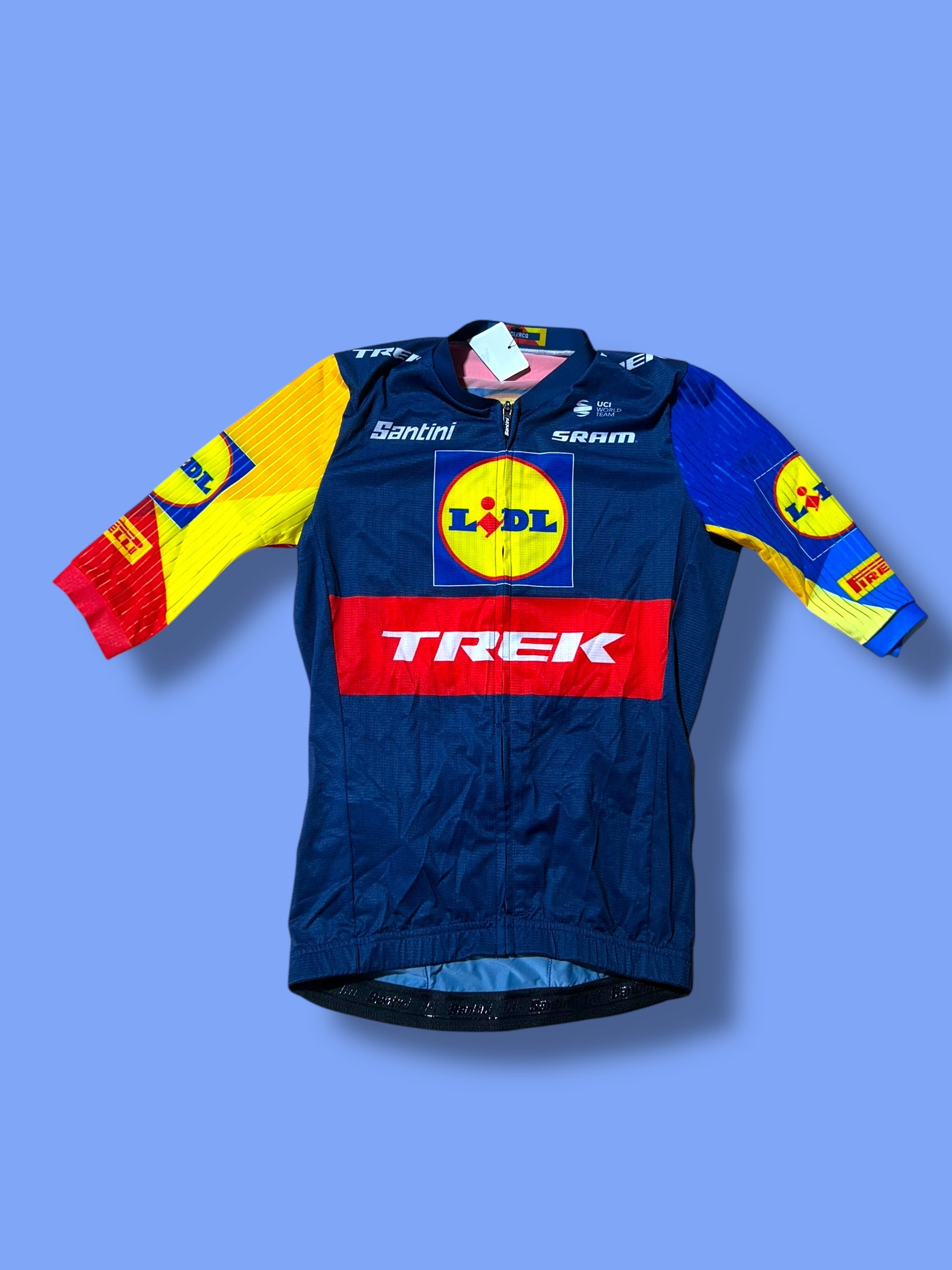 Aero Jersey Short Sleeve Lightweight Team Issued! | Santini | Lidl Trek | Pro Cycling Kit
