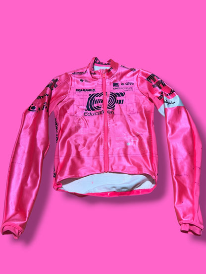 EF 2021 Deep Winter Jacket - Fluorescent Pink | EF Education First | Rapha Men's Pro Kit