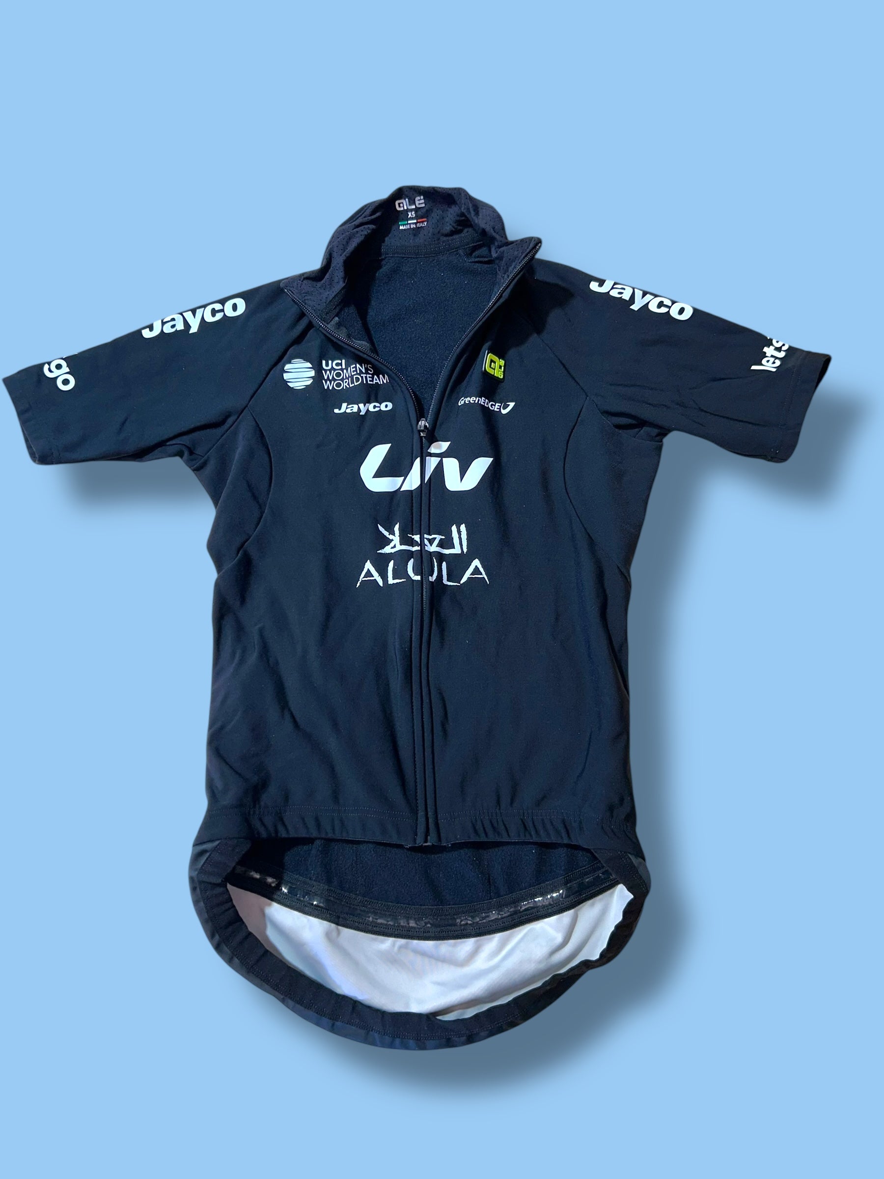 Winter Gabba Short Sleeve Winter Jersey Jacket Thermal Racing Klimatik Womens| Ale |  Jayco Alula| Pro Cycling Kit