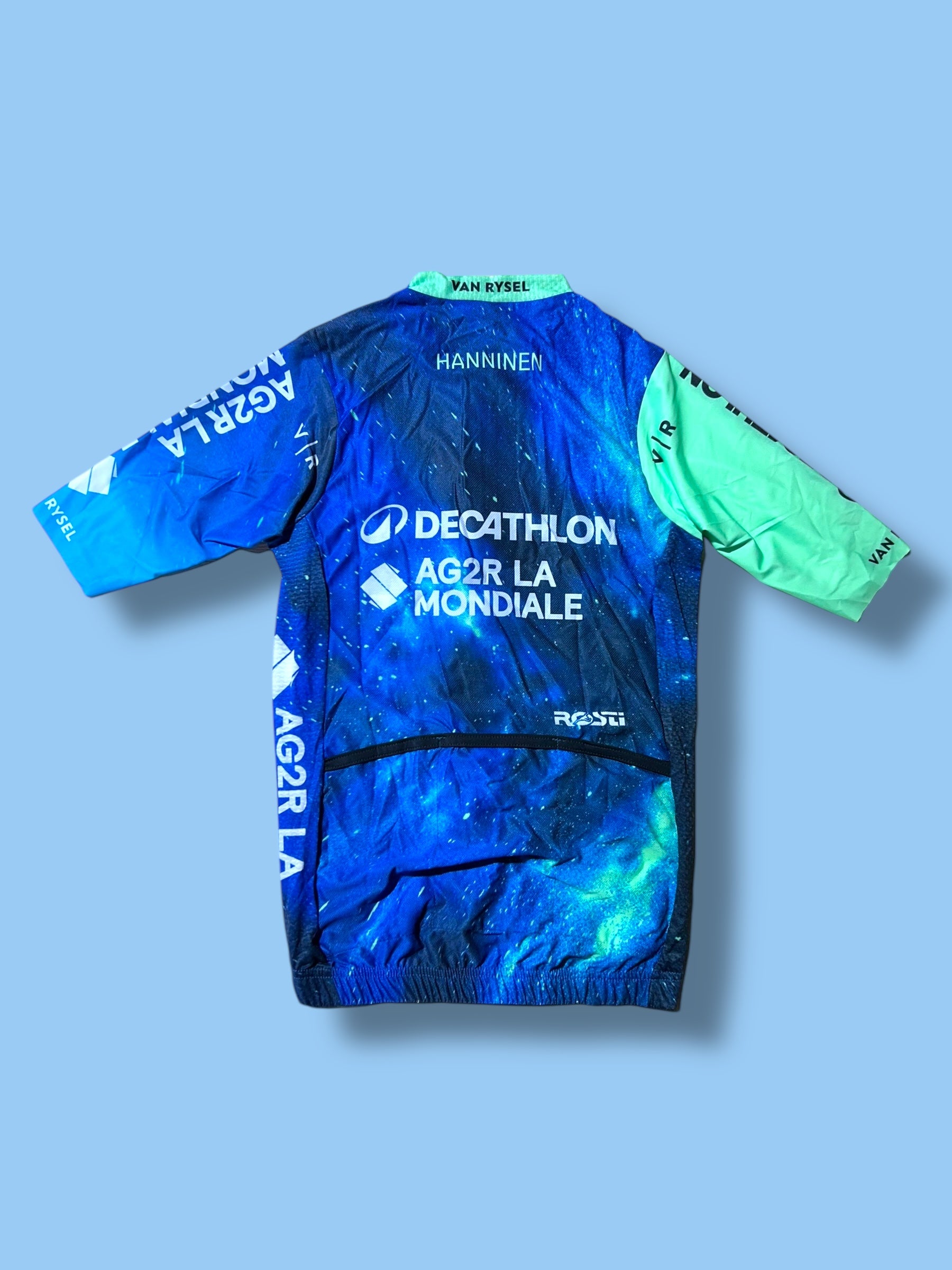 Aero Jersey Summer Lightweight Short Sleeve Racing Maillot  Ete  | Decathlon AG2R La Mondiale  | Rosti | Pro Cycling Kit