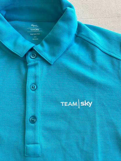 Casual Polo Shirt Short Sleeve | Rapha | Team Sky | Pro Cycling Kit