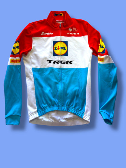 Thermal Long Sleeve Jersey Winter Luxembourg Champion | Santini | Lidl Trek | Pro Cycling Kit