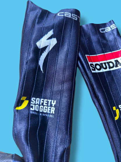 Aero TT Shoe Cover Fast Feet Time Trail Road Racing  | Castelli |  Soudal Quick-Step| Pro Cycling Kit