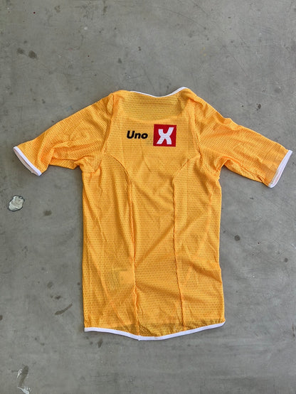 Uno-X | Bioracer Short Sleeve Base Layer | Yellow | S | Pro-Issued Team Kit