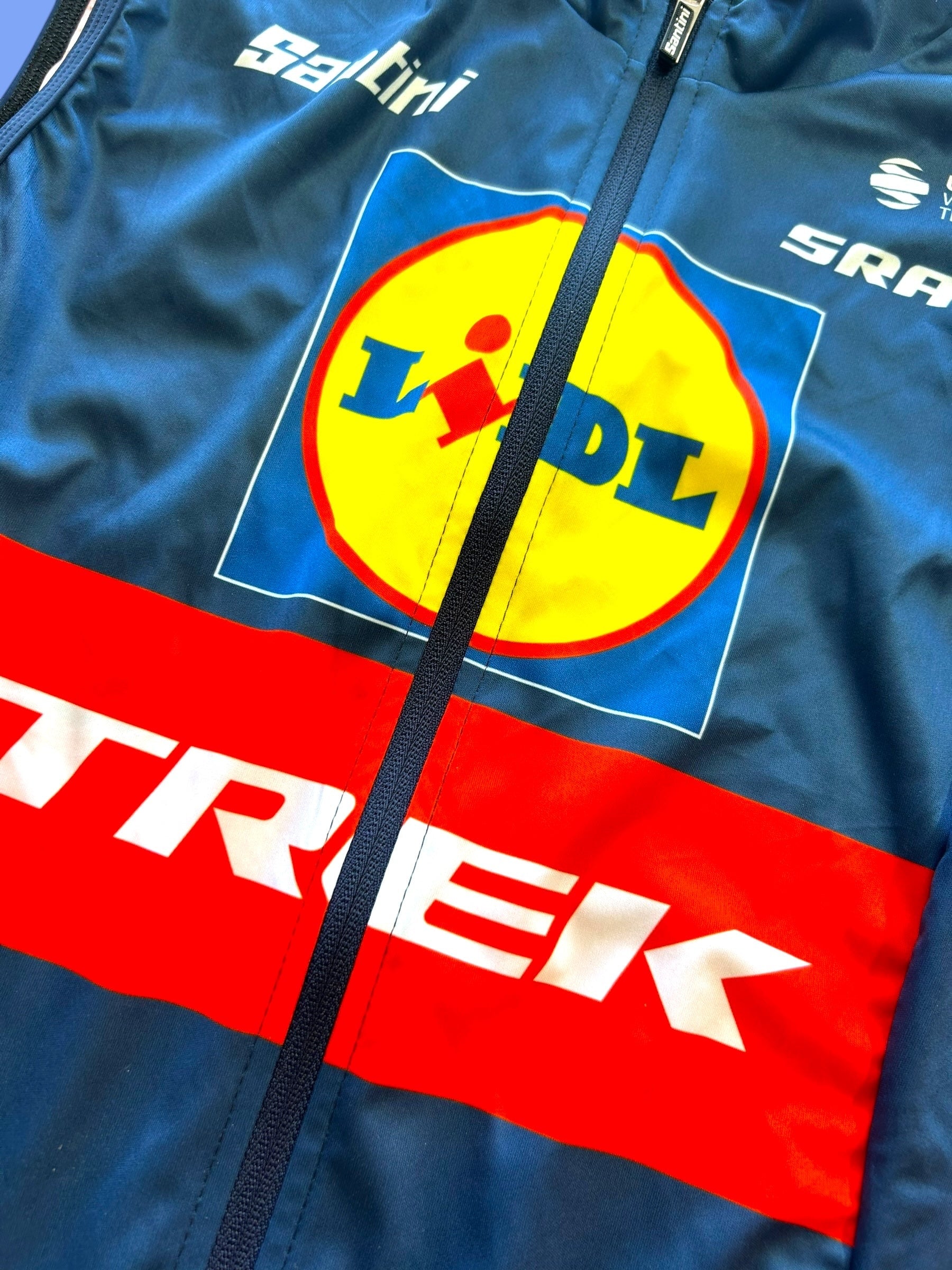 Wind Vest Team Issued Gilet | Santini | Lidl  Trek | Pro Cycling Kit