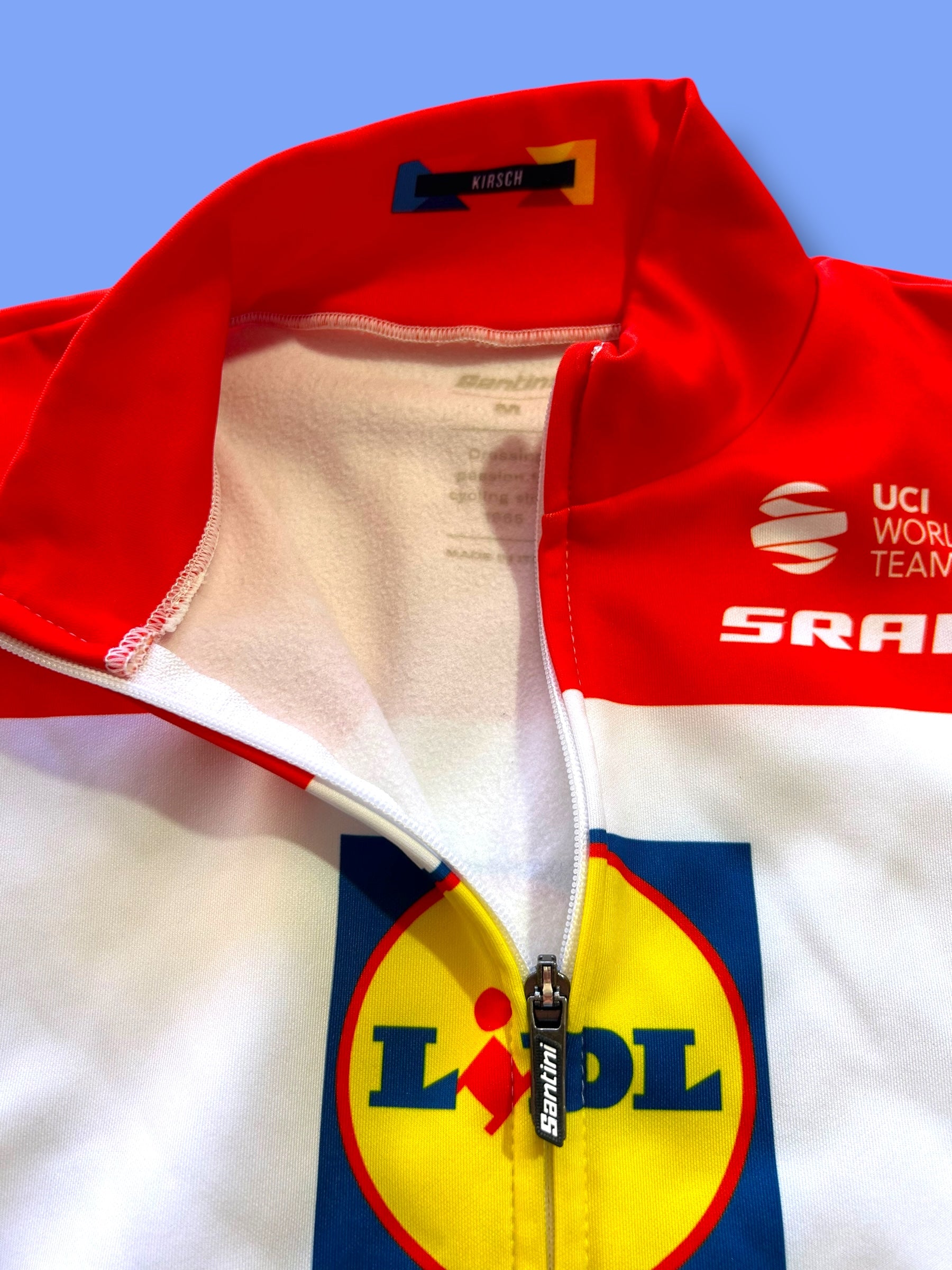 Thermal Long Sleeve Jersey Winter Luxembourg Champion | Santini | Lidl Trek | Pro Cycling Kit