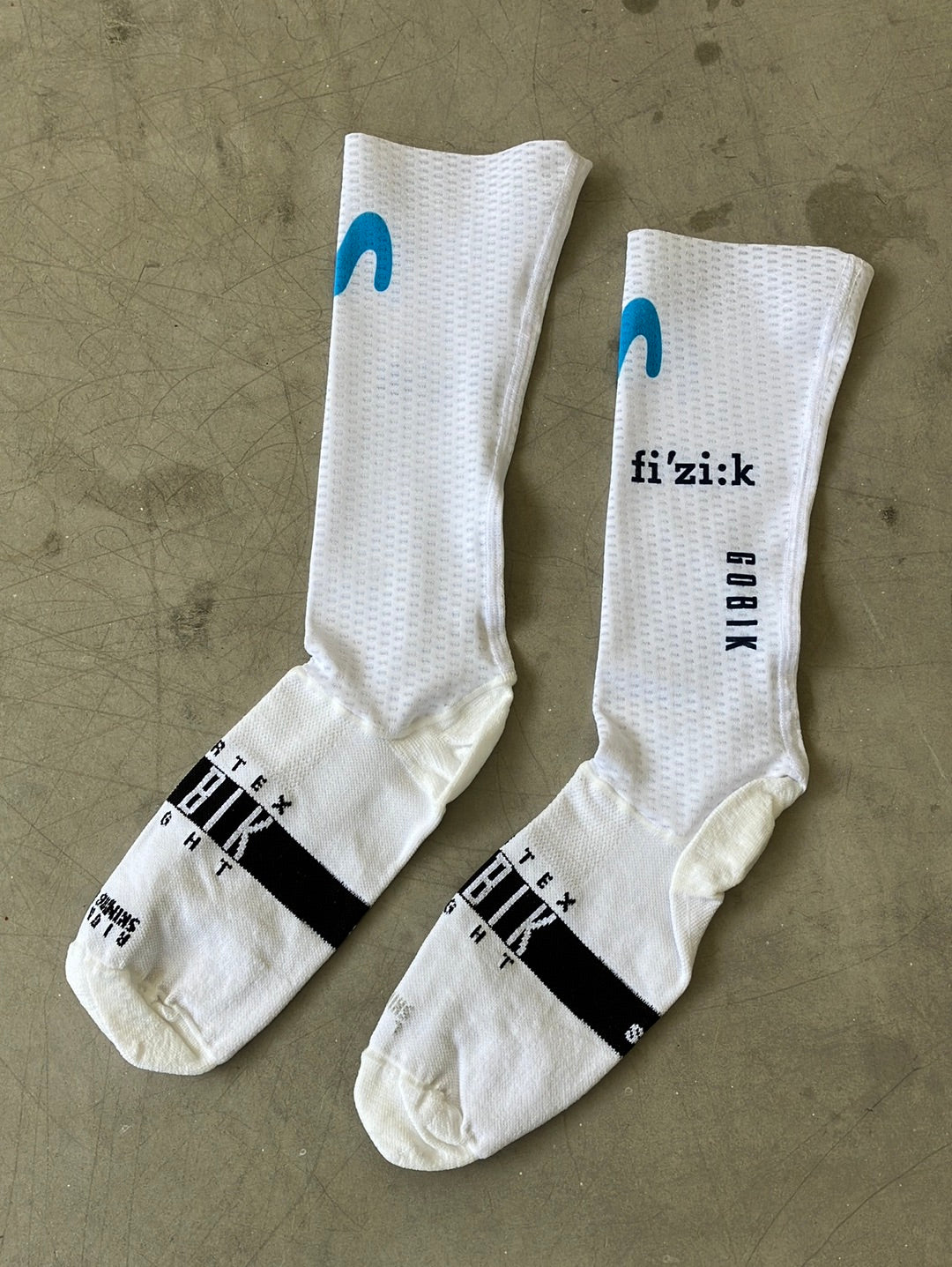 Cycling Aero Socks | Gobik | White | Movistar | Pro Kit