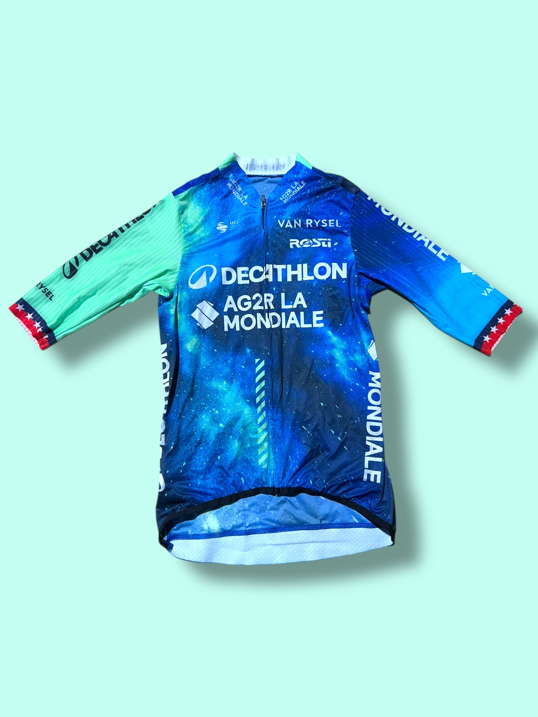 Aero Jersey WARBASSE USA Short Sleeve Racing Maillot   | Decathlon AG2R La Mondiale  | Rosti | Pro Cycling Kit
