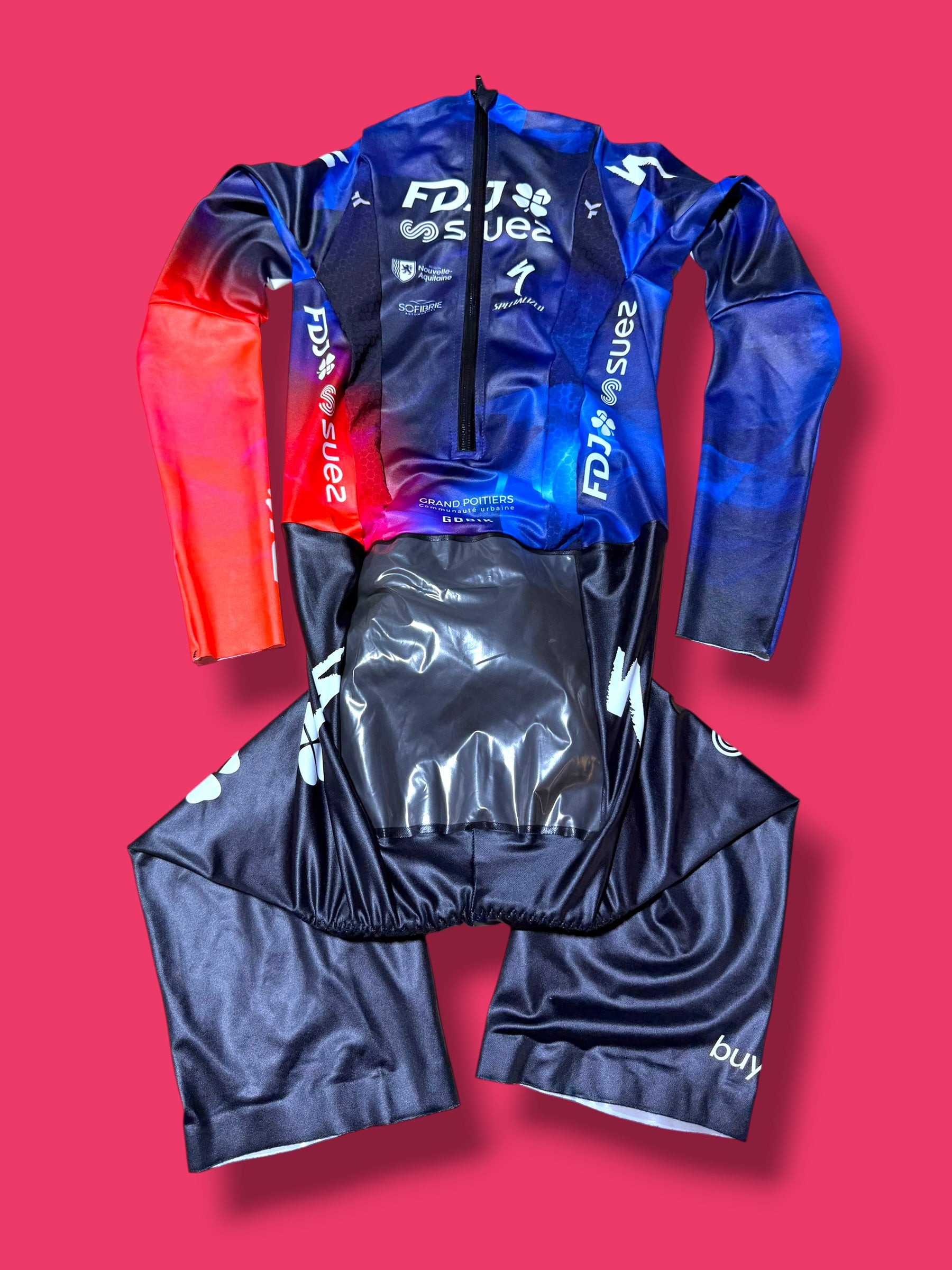 TT Time Trial Aero Suit Race Suit   Womens|FDJ Suez |Gobik Pro Cycling Kit