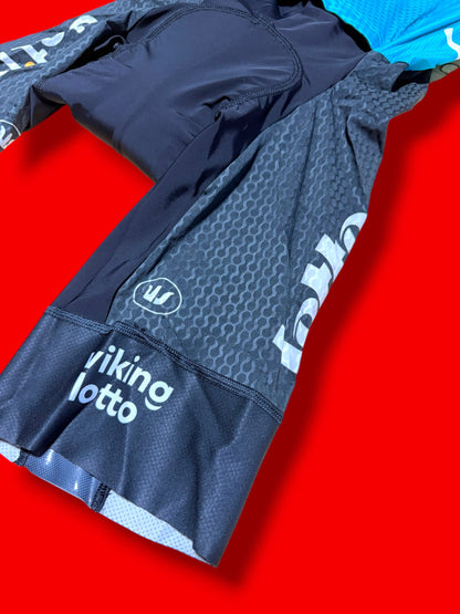 Summer lightweight  aerosuit Roadsuit Team Rider Issued |Lotto DSTNY Vermarc| Pro Cycling Kit