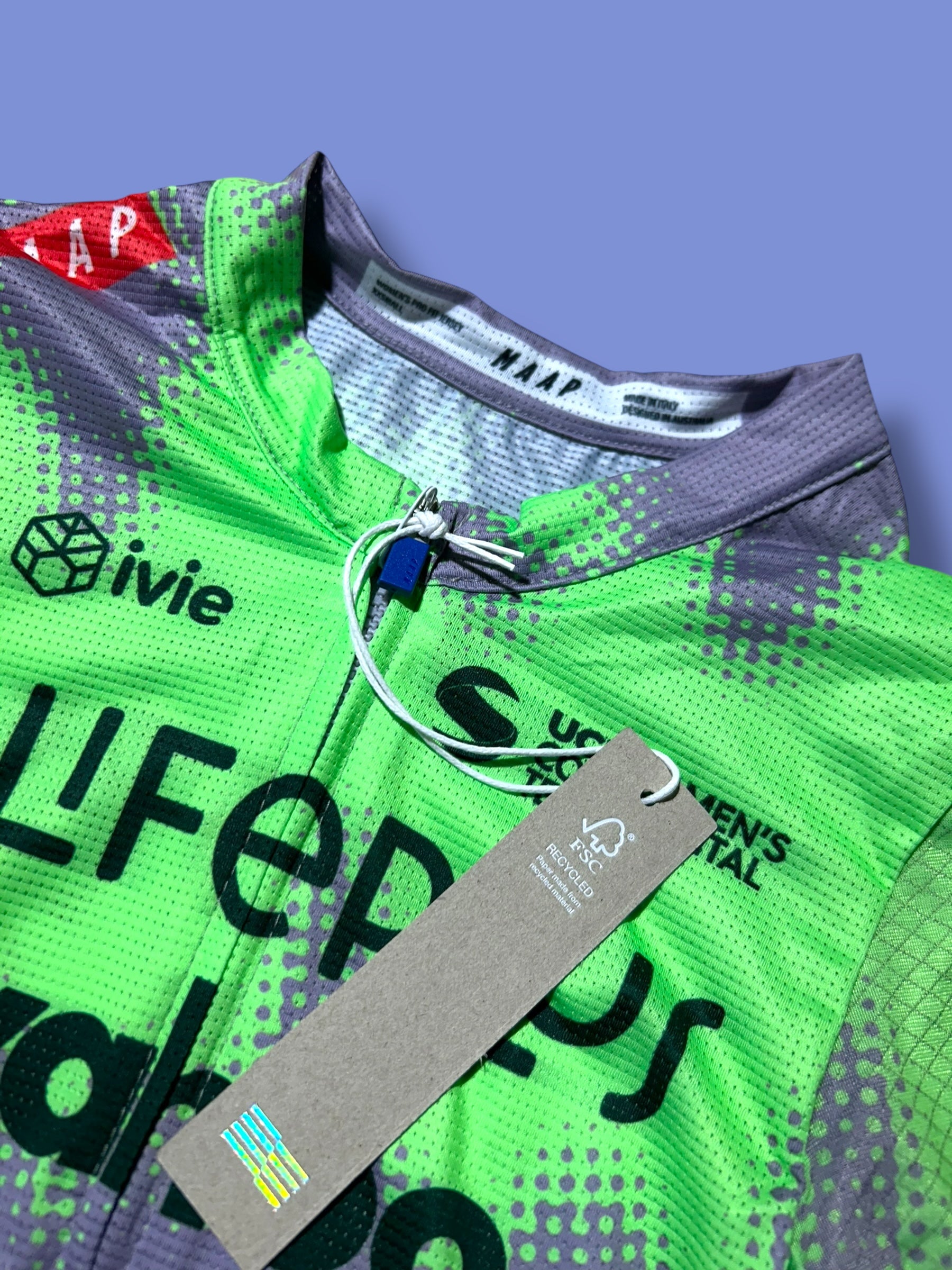 Women's Aero Jersey, Bib Shorts, Arm Warmers, Leg Warmers and Aero Gloves Bundle  | Lifeplus Wahoo  | MAAP  | Pro Cycling Kit