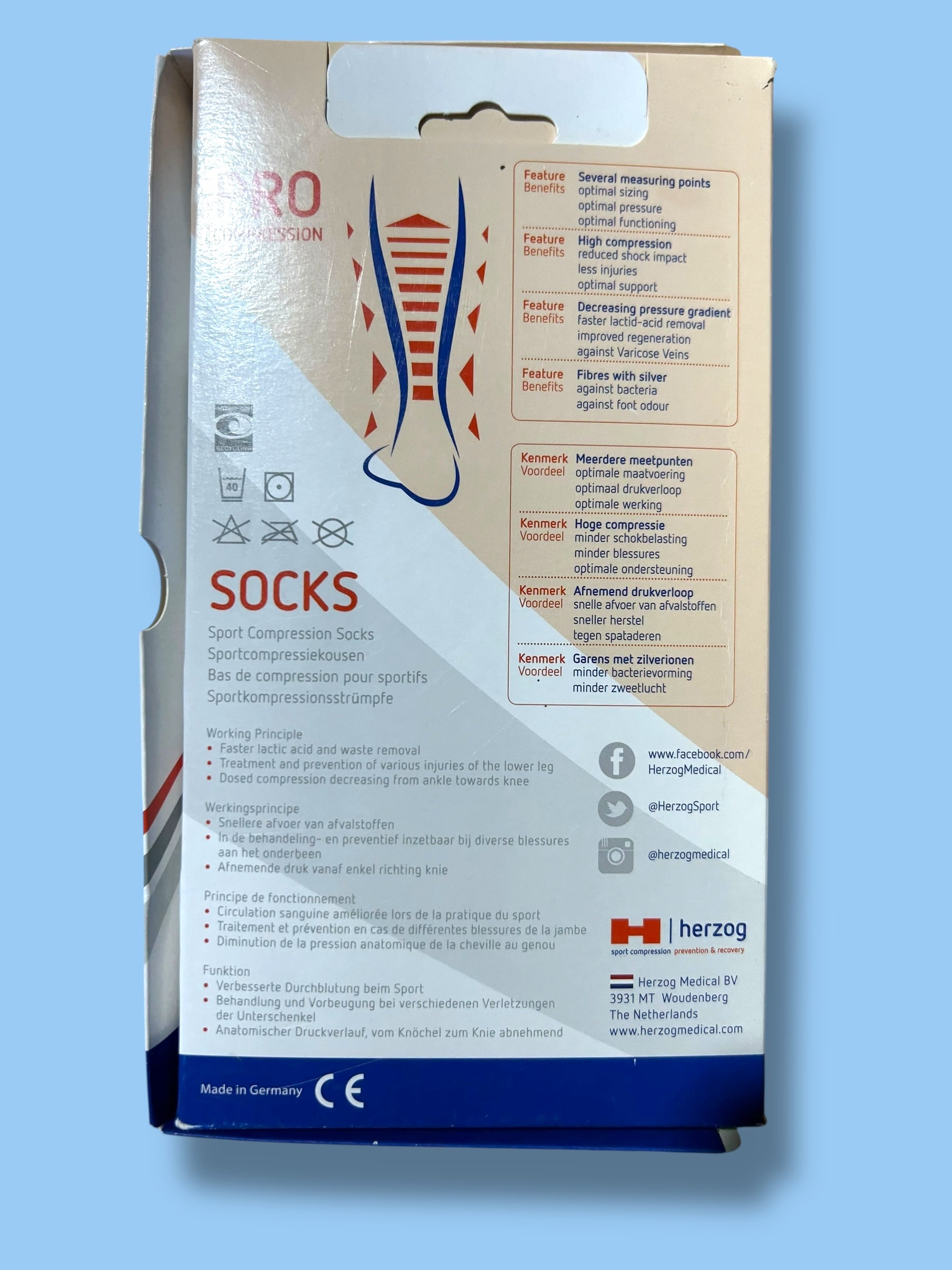 Compression Recovery Tights Socks | DSM Firmenich| Pro Cycling Kit