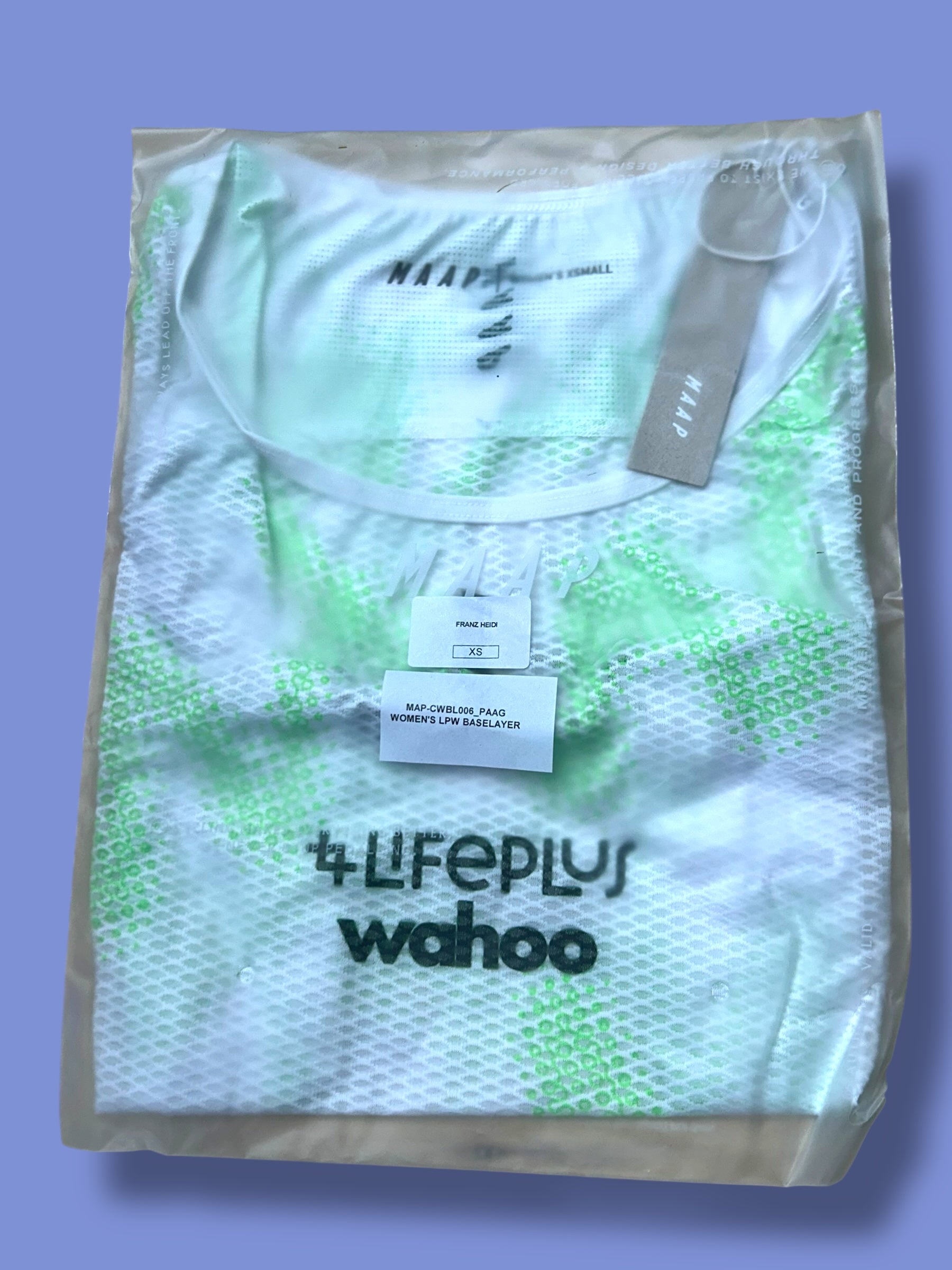 Women's Aerosuit, Cap, Socks, Base Layer Bundle  | Lifeplus Wahoo  | MAAP  | Pro Cycling Kit