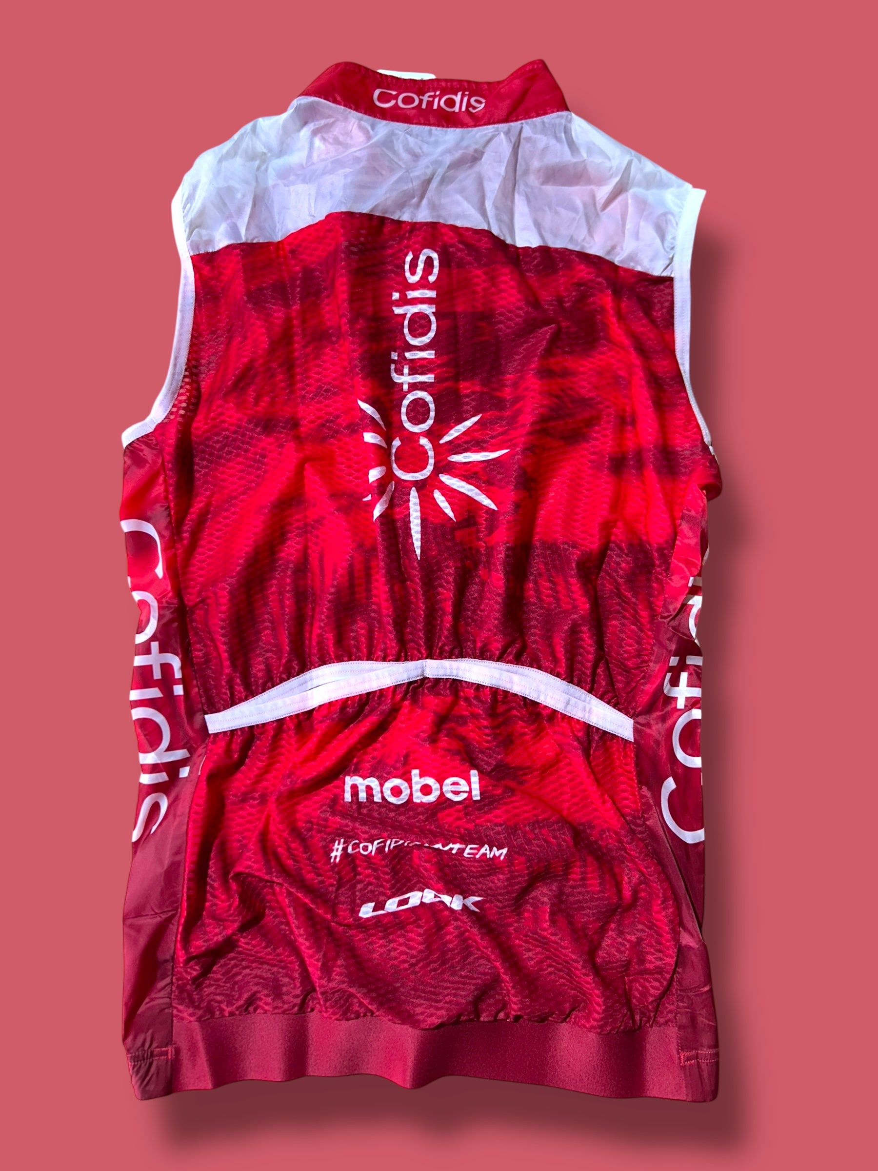 Wind Vest Gilet Packable Rider Issued|  Mobel |  Cofidis| Pro Cycling Kit