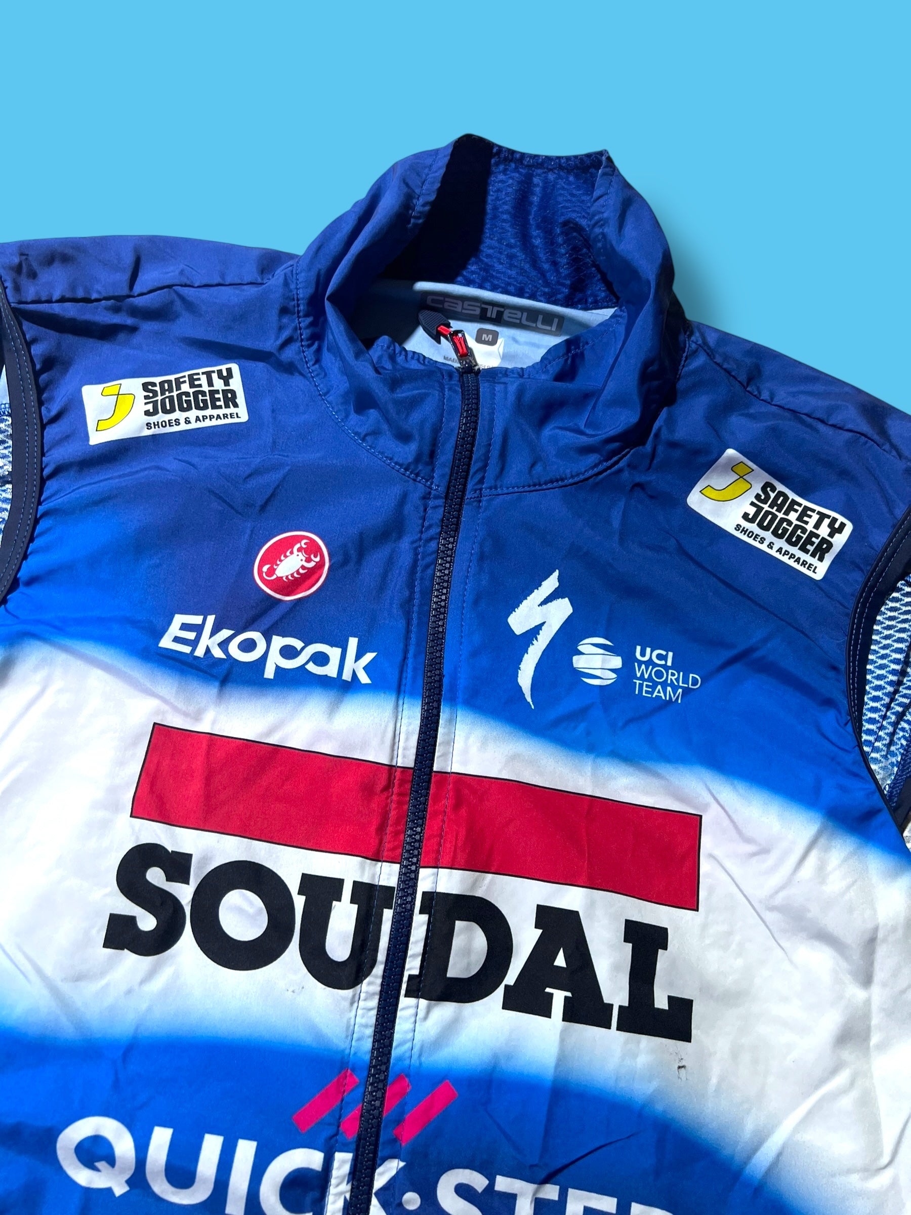Wind  Vest Gilet Race Winter Packable  | Castelli |  Soudal Quick-Step| Pro Cycling Kit