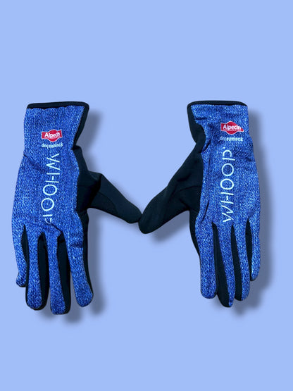Winter  Gloves Race Rider Issued Padded Thermal  | Alpecin Deceuninck Kalas| Pro Cycling Kit