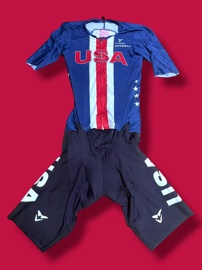 Aero Race Suit Aerosuit Pockets|USA Cycling|Cuore Pro Cycling Kit