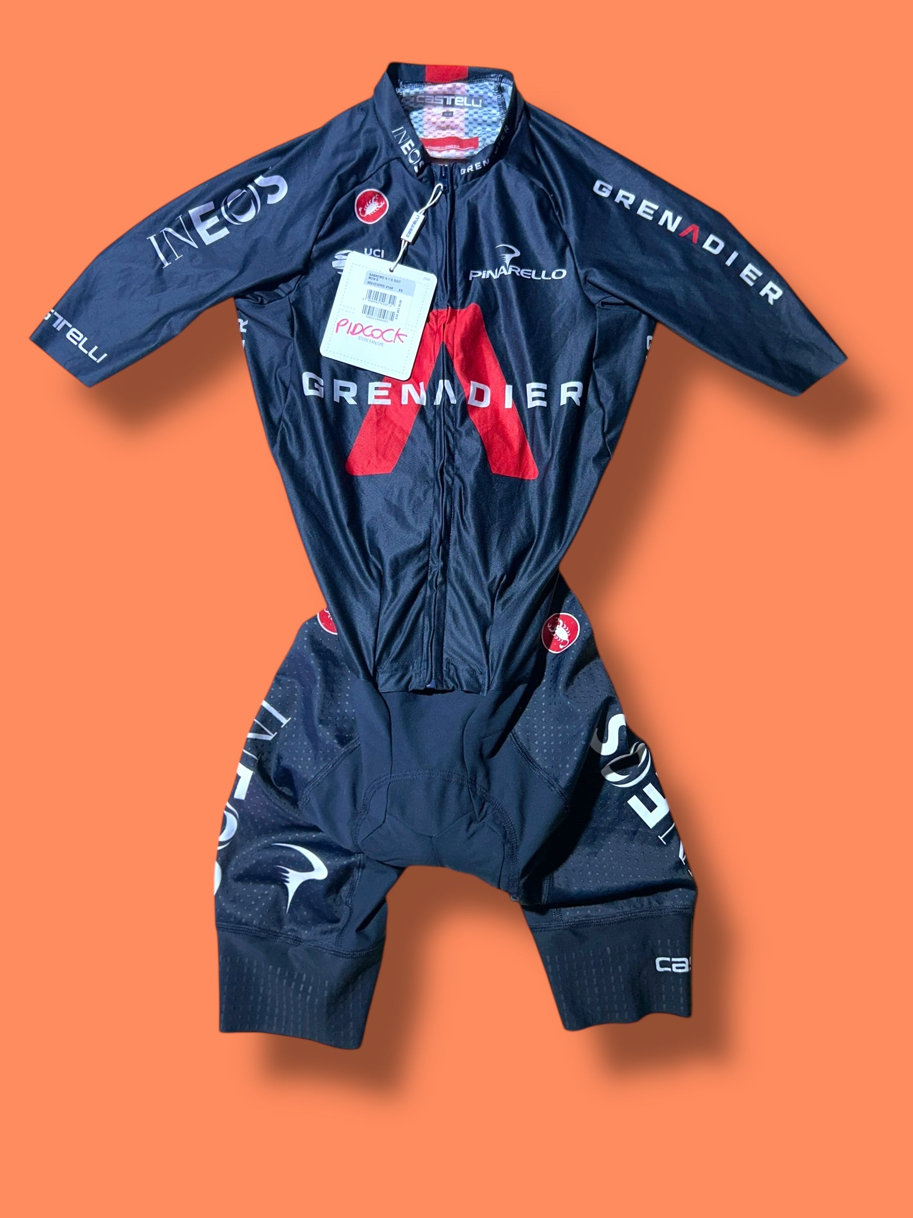 TT Suit  Racesuit Aerosuit Pidcock  |Ineos Grenadiers| Pro Cycling Kit