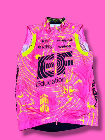EF 2024 Lightweight Packable Wind Vest | EF Education First | Rapha Men's Pro Kit