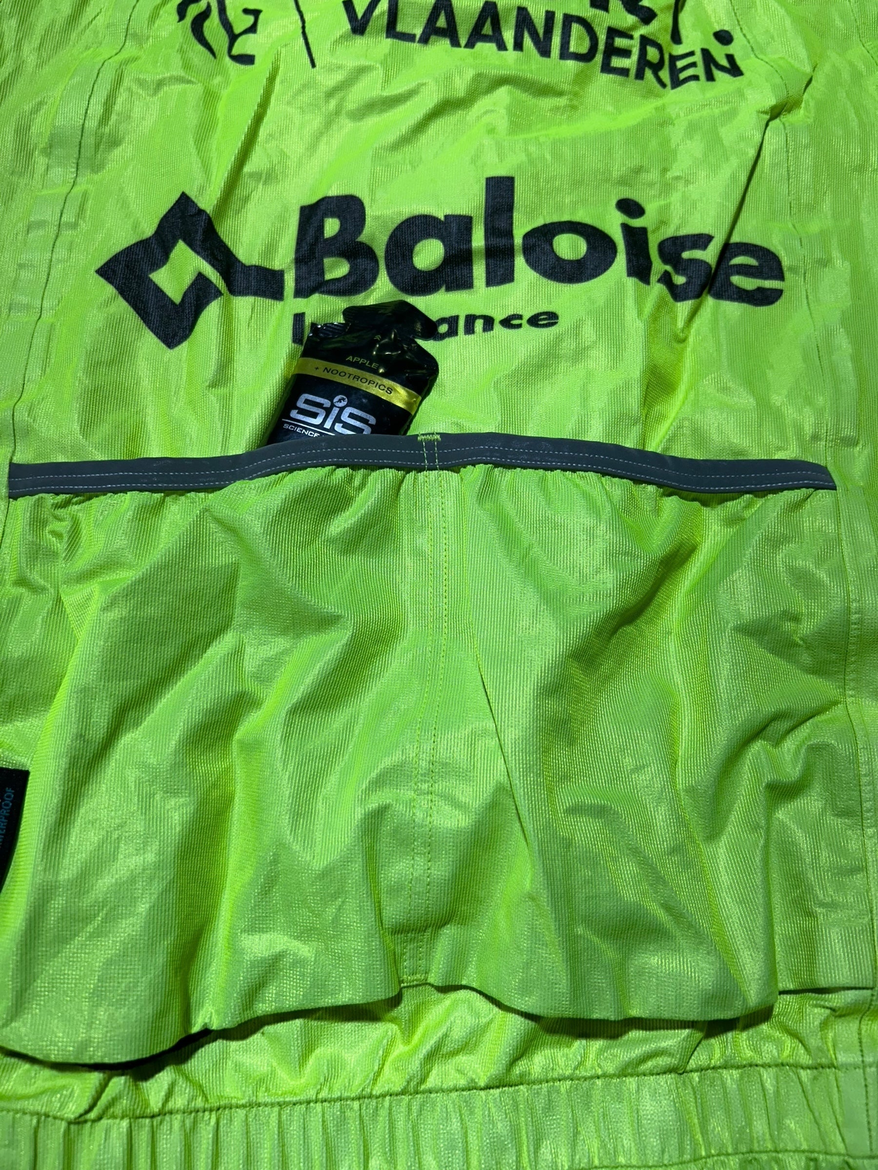 Waterproof Jacket Cape Rain  Windproof  | Vermarc |  Flanders Baloise| Pro Cycling Kit