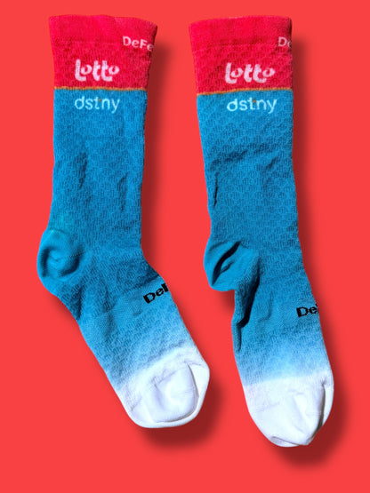 Race Socks Team Rider Issued |Lotto Soudal Vermarc| Pro Cycling Kit