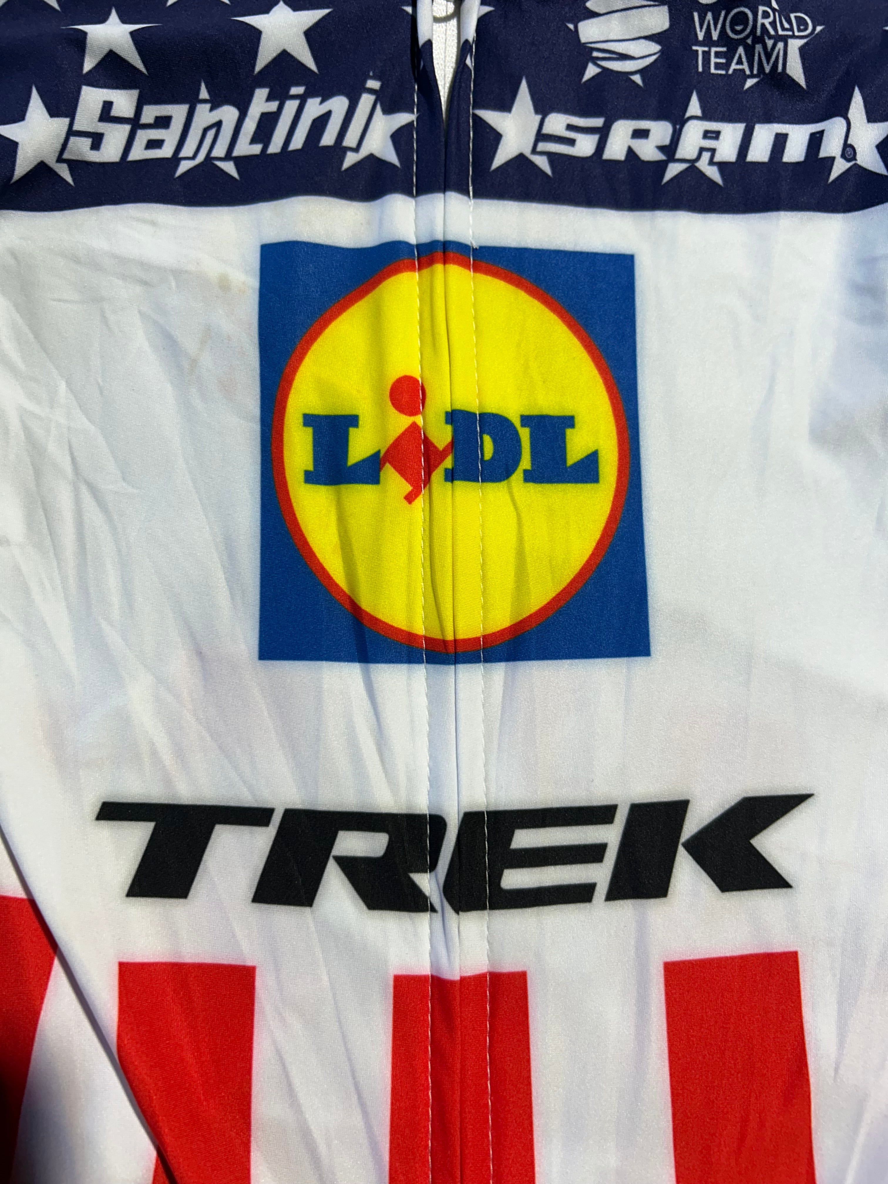 Aero Suit Roadsuit Sprint Suit USA Champion Team Issued! | Santini | Lidl Trek | Pro Cycling Kit