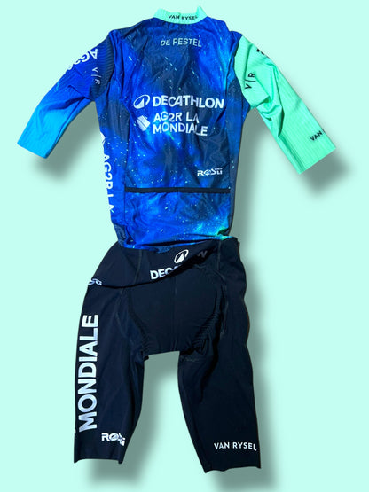 Roadsuit DE PESTEL Aerosuit Racing Body Domina  | Decathlon AG2R La Mondiale  | Rosti | Pro Cycling Kit