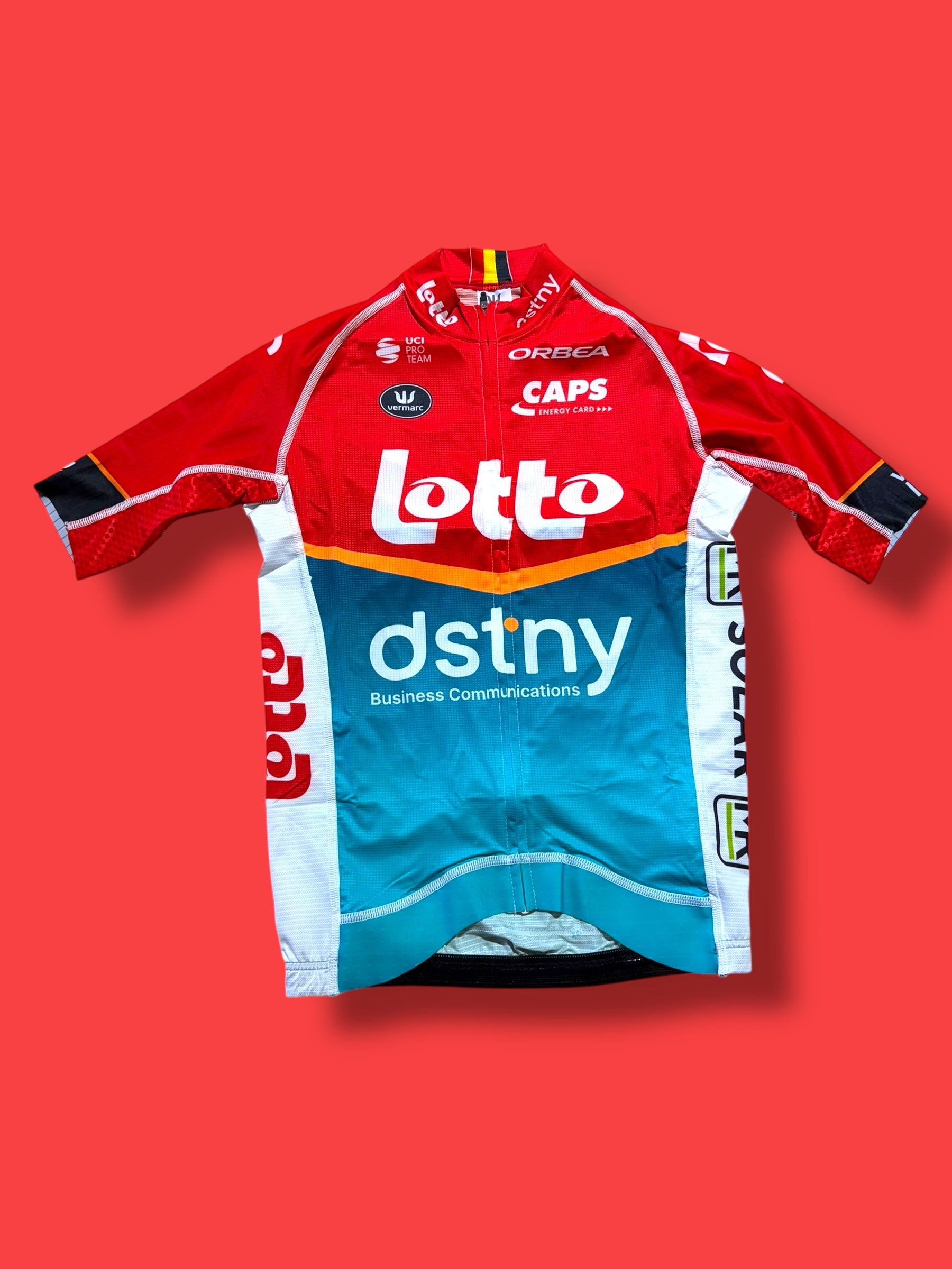 Aero Jersey Team Rider Issued + Bib Shorts Bundle |Lotto DSTNY Vermarc| Pro Cycling Kit