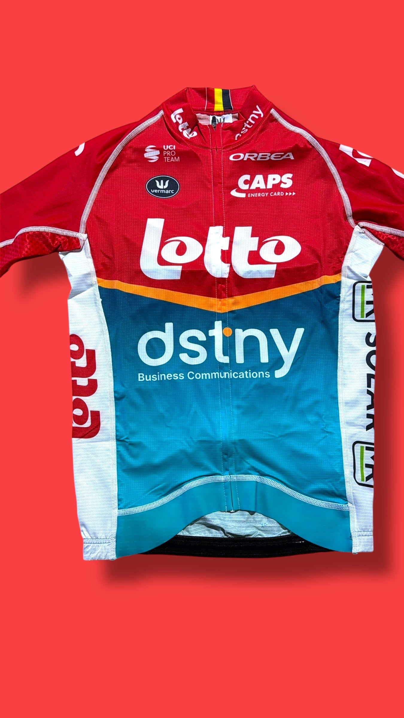 Aero Jersey Team Rider Issued + Bib Shorts Bundle |Lotto DSTNY Vermarc| Pro Cycling Kit