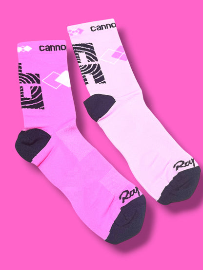 EF 2023 Pro Team Race Socks Asymmetric Design | EF Education First | Rapha Men's Pro Kit