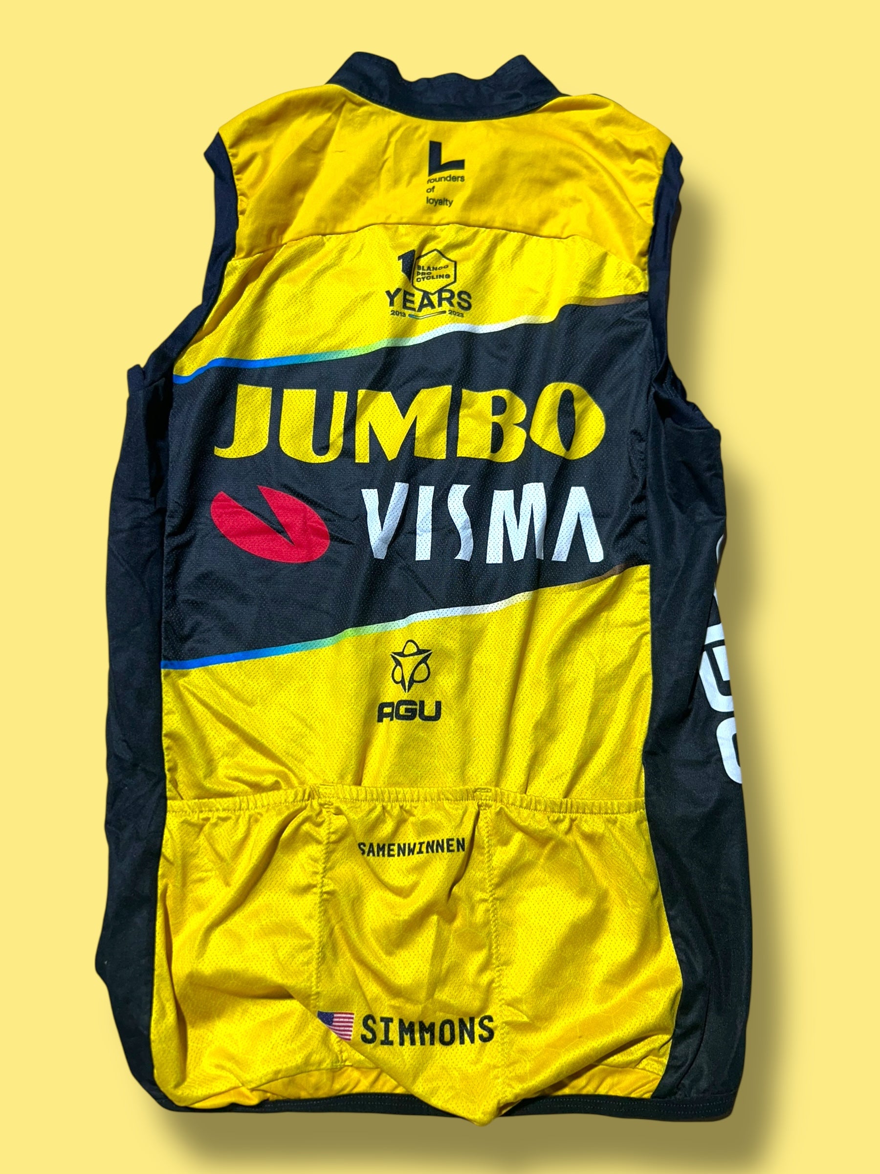 Vest Gilet  Jersey Summer Race -  Rider Issued | Jumbo Visma  | Agu | Pro Cycling Kit