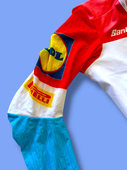TT Suit Speedsuit Aerosuit Time Trial Triathlon Team-Issued! | Santini | Lidl Trek Lukembourg National Champion | Pro Cycling Kit